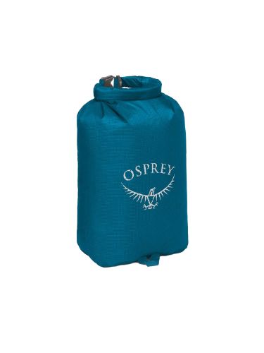 Vanntett pakkepose fra Osprey som rommer 6L i fargen Waterfront Blue