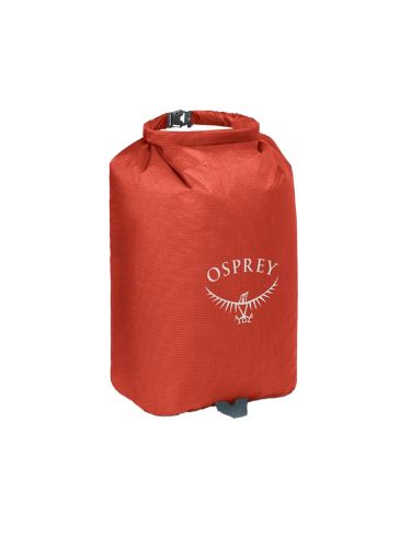 Vanntett pakkepose fra Osprey som rommer 12L i fargen Mars Orange