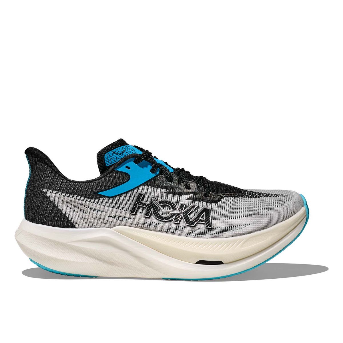 Rocket X 3 fra Hoka til dame og herre i Black og White
