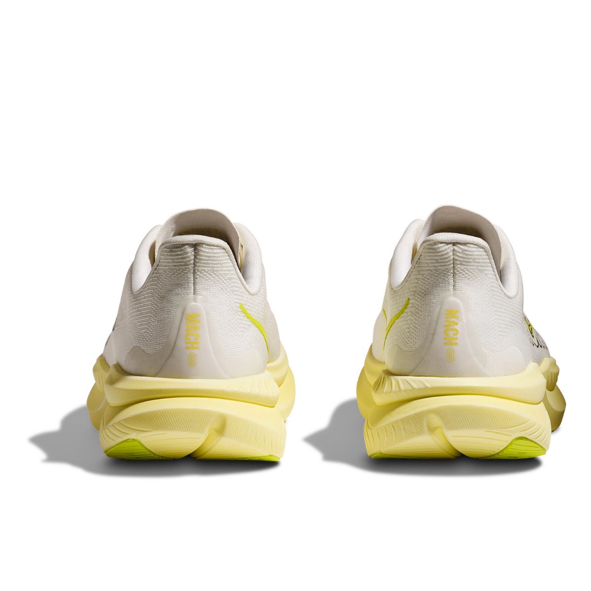 W Mach 6 til dame i fargen White Neon Hoka Citrus- en responsiv og morsom løpesko
