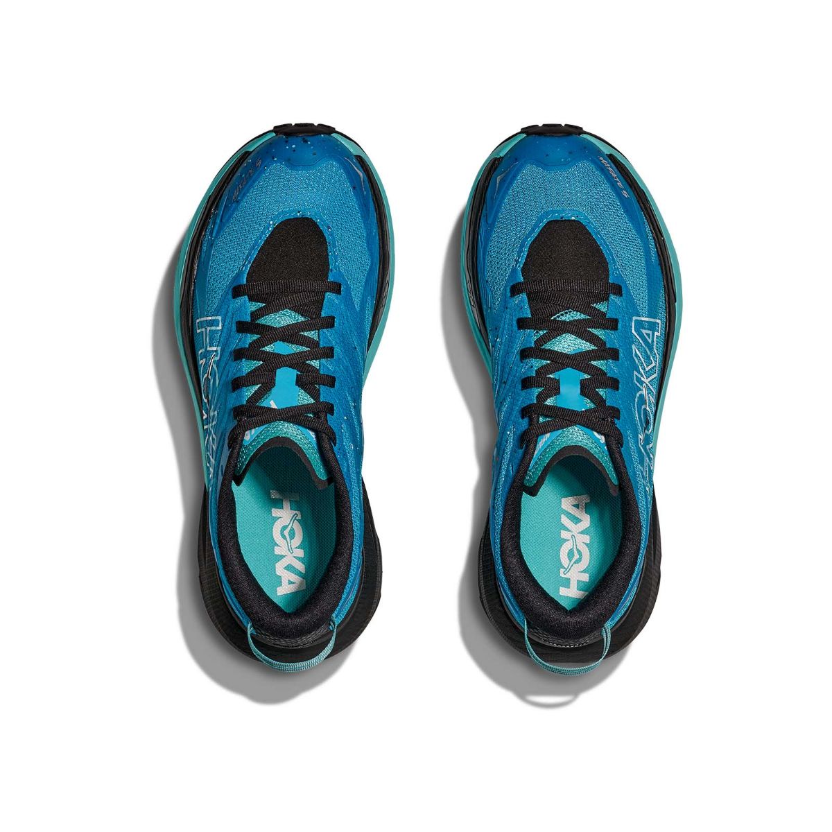 W Mafate 5 til dame fra Hoka i fargen Skyward Blue Black