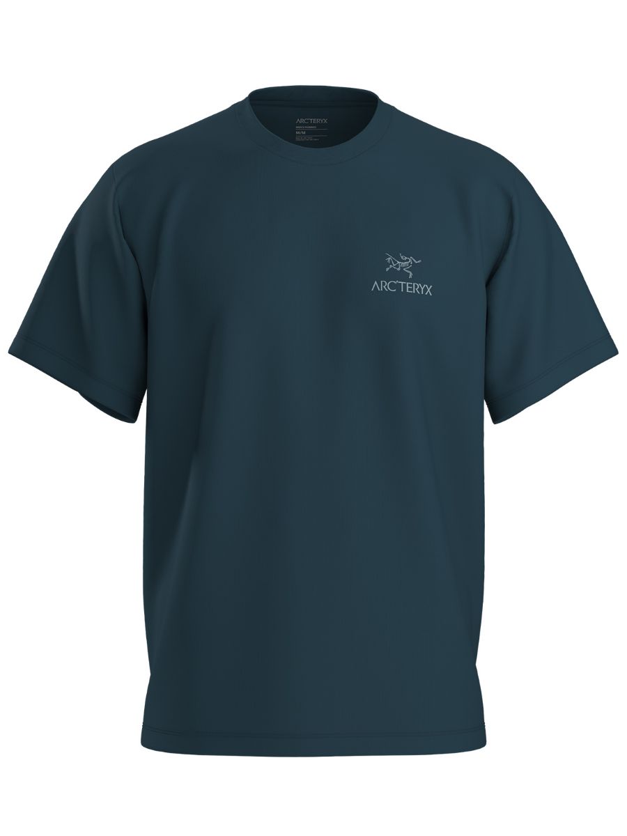 T-skjorte til herre med logo på ryggen fra Arcteryx