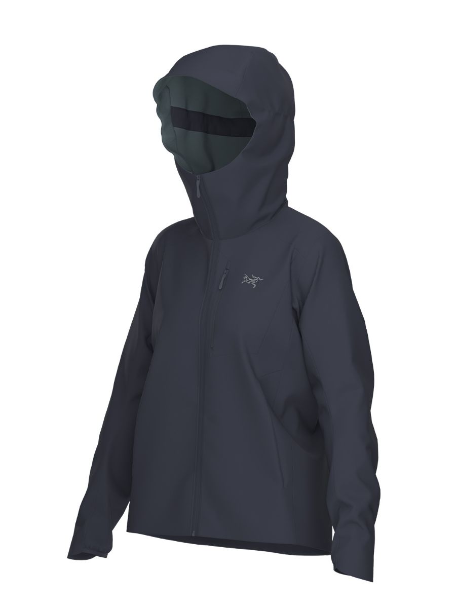 Softshelljakke til dame fra Arcteryx i fargen Black Sapphire