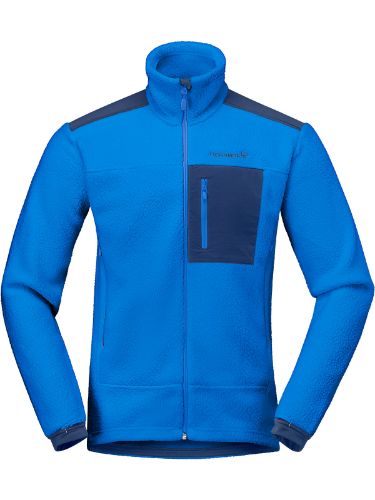 Tykk og varm fleecejakke til herre i fargen Skydiver