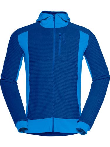 Tynn, men utrolig varm fleecjakke til herre fra Norrøna i fargen Limoges