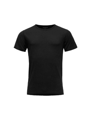 Slitesterk t-skjorte i ull til herre i Black fra Devold