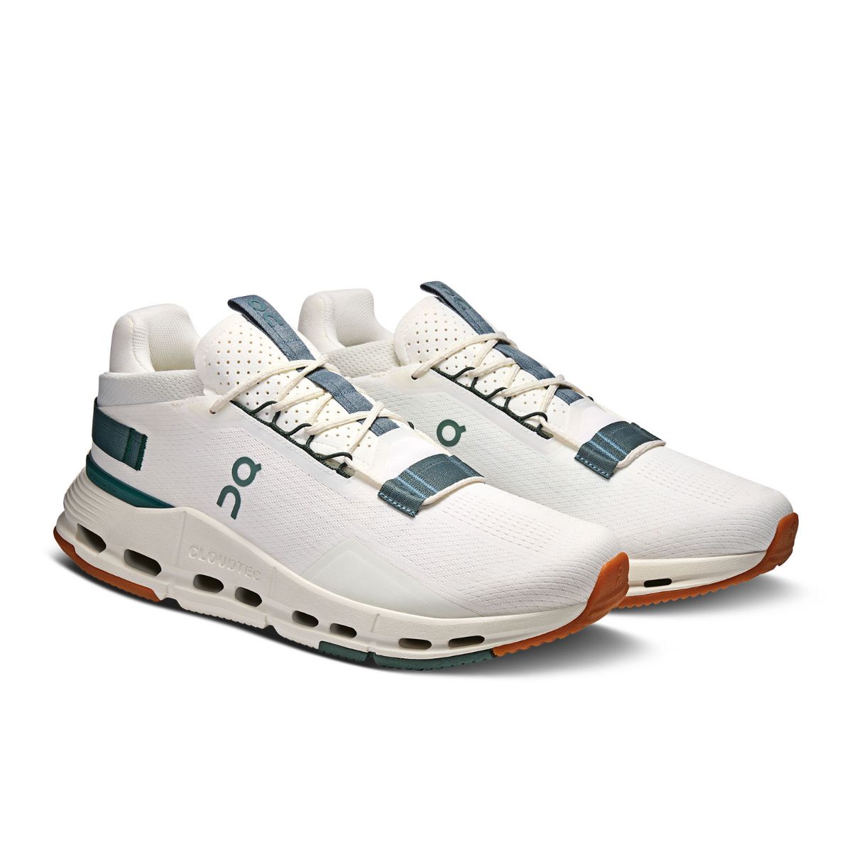 Sporty hverdagssko fra On i fargen Ivory Olive	