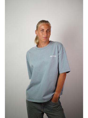 Pre Aprés Alpine Horizon Oversized Heavy Tee i fargen Harbor Grey
