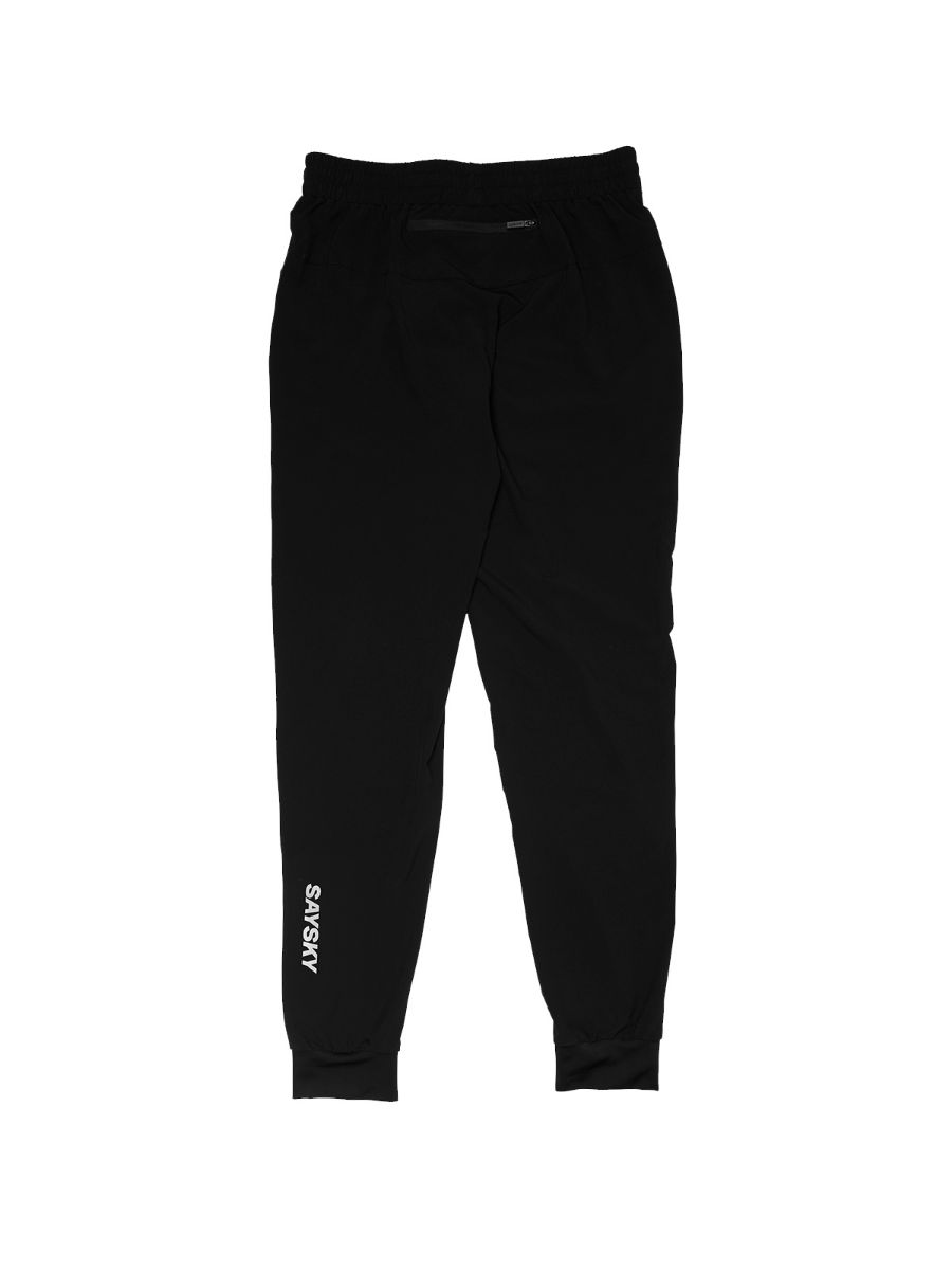 SaySky Svart løpebukse til dame og herre. SaySky Pace Pants treningsbukse i fargen Black.