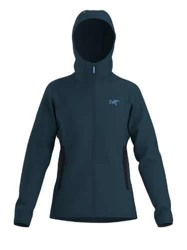 Vis detaljer for Kyanite Hoody W Fleecejakke til dame fra Arcteryx i fargen Midnight Frost