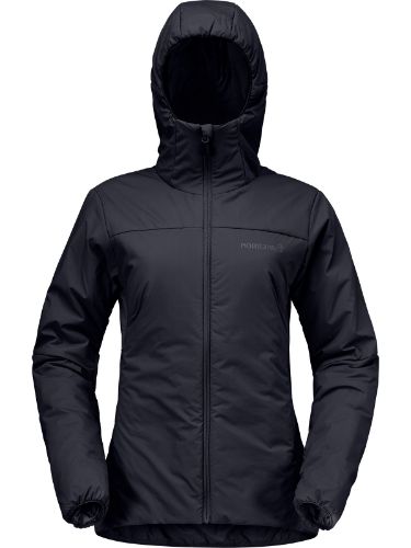 Lett og isolerende dunjakke fra Norrøna til dame i fargen Caviar Black