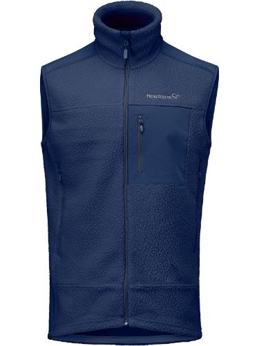 Vest i fleece til herre i fargen Indigo Night