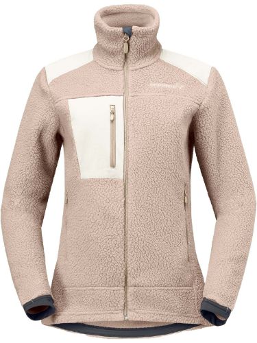 Fleecejakke til dame fra Norrøna i warm3-materiale i fargen Winter Twig