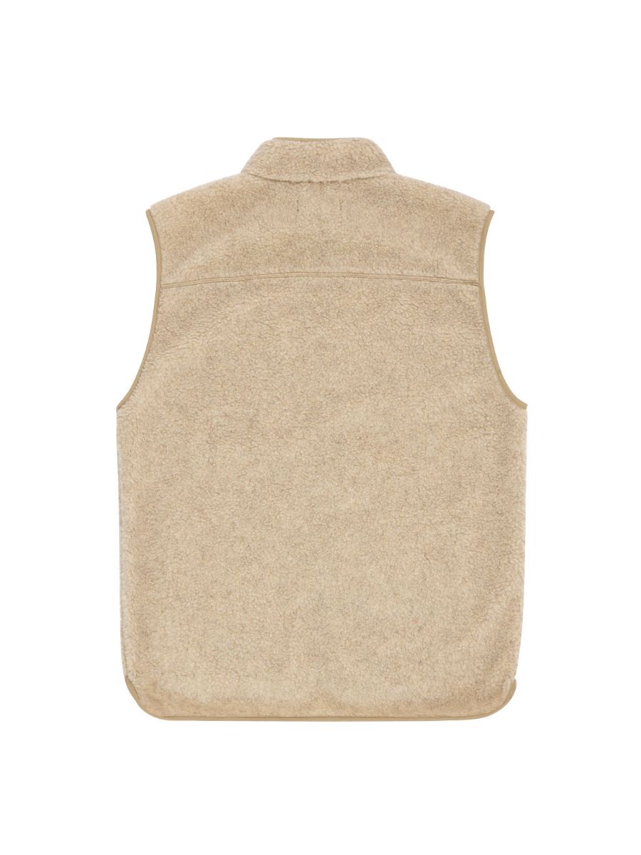 Vest i fleece til herre i fargen Natural fra Amundsen Sports