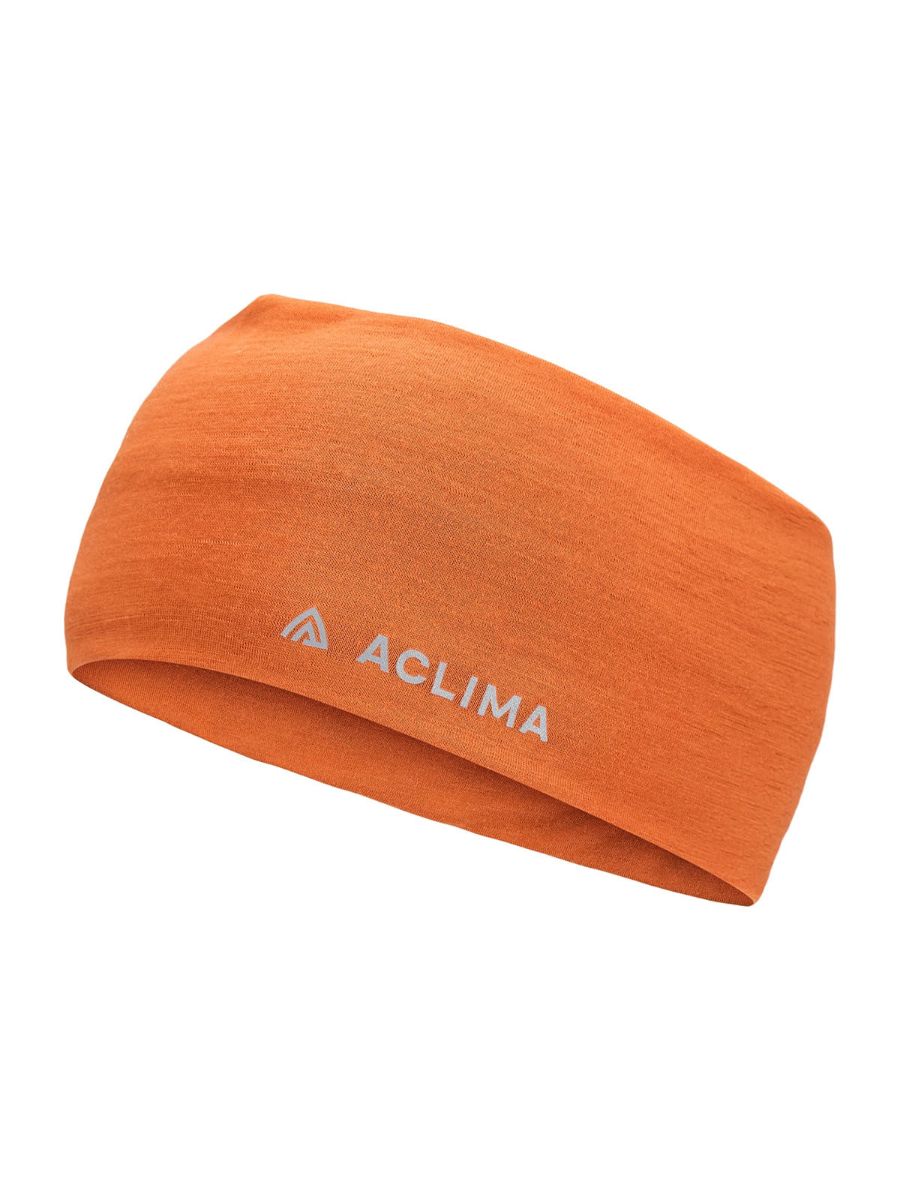 Tynt pannebånd fra Aclima i fargen Apricot Orange