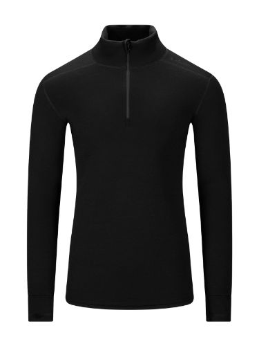 Vis detaljer for FleeceWool V2 Polo w/ zip M's Genser til herre med høy hals i ullfleece fra Aclima