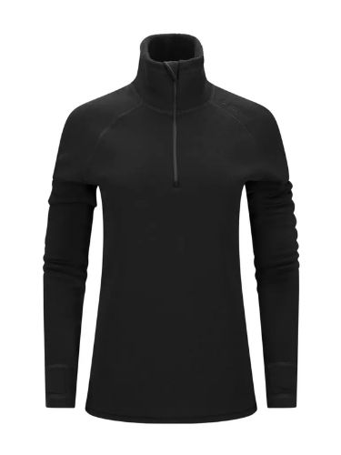 Vis detaljer for FleeceWool V2 Polo w/ zip W's Varm og holdbar ullgenser til dame fra Aclima med høy hals og glidelås