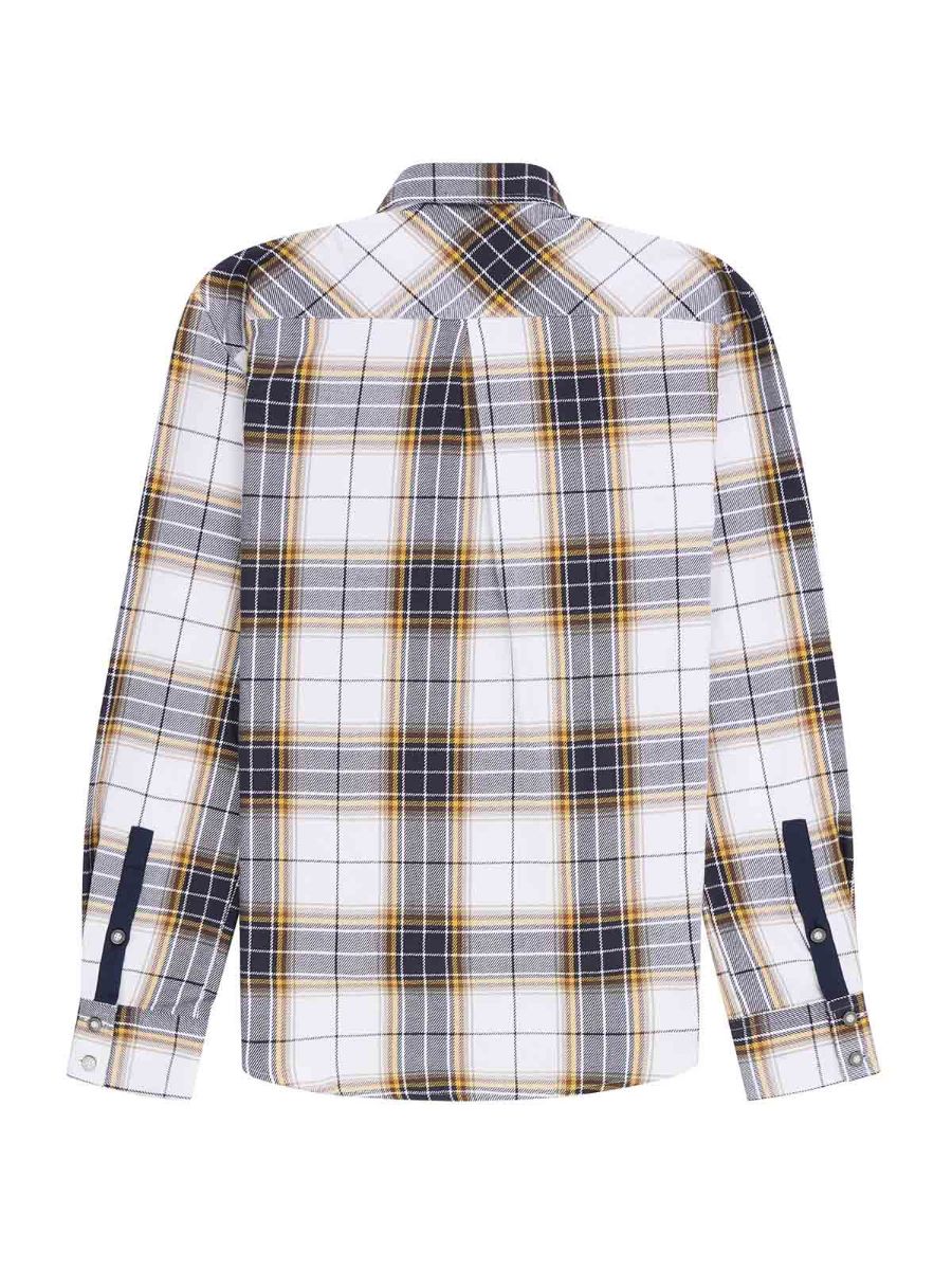 Skjorte til herre fra Amundsen Sports med glidelås og brystlomme i fargen Antarctic Tartan