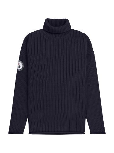 Tidløs og lekker ullgenser til herre fra Amundsen i farge Faded Navy