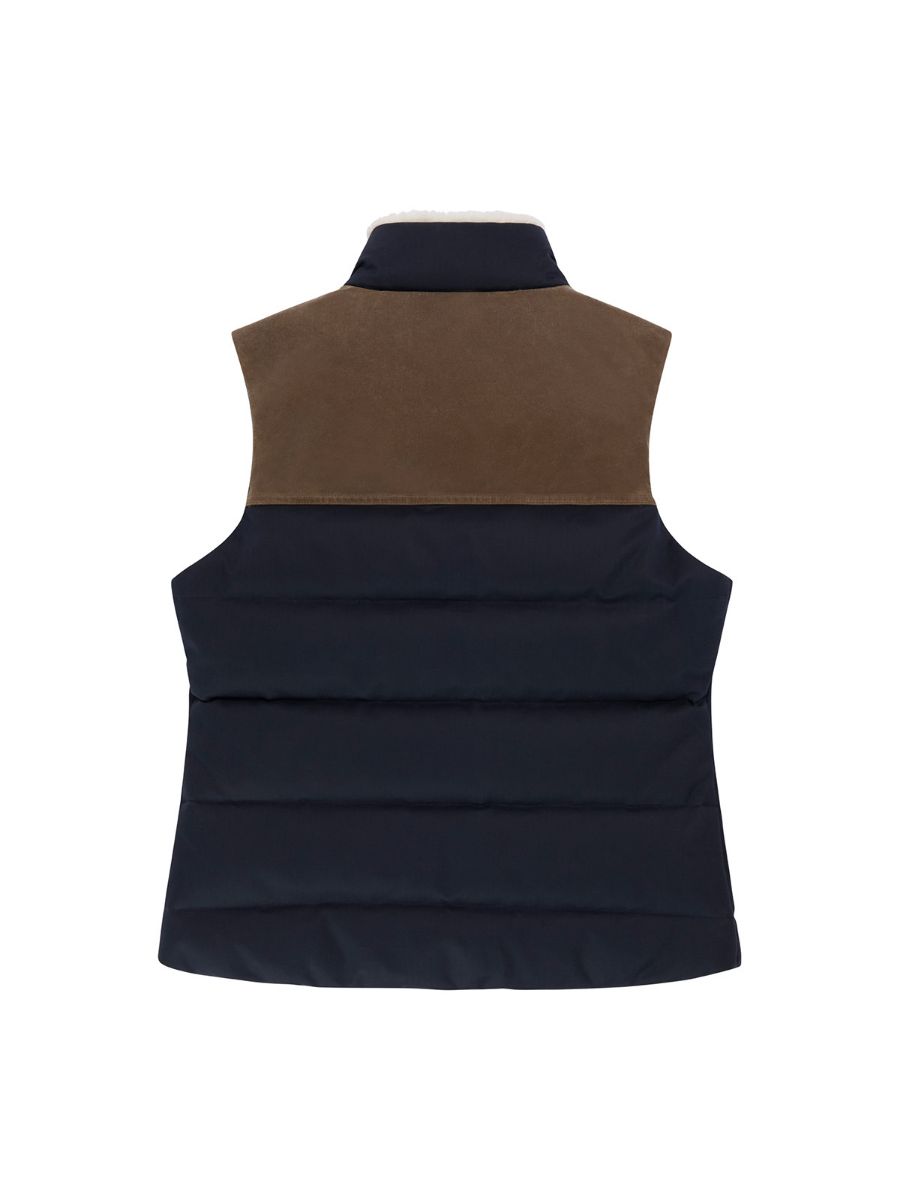 Varm dunvest til dame fra Amundsen Sports i fargen Faded Navy