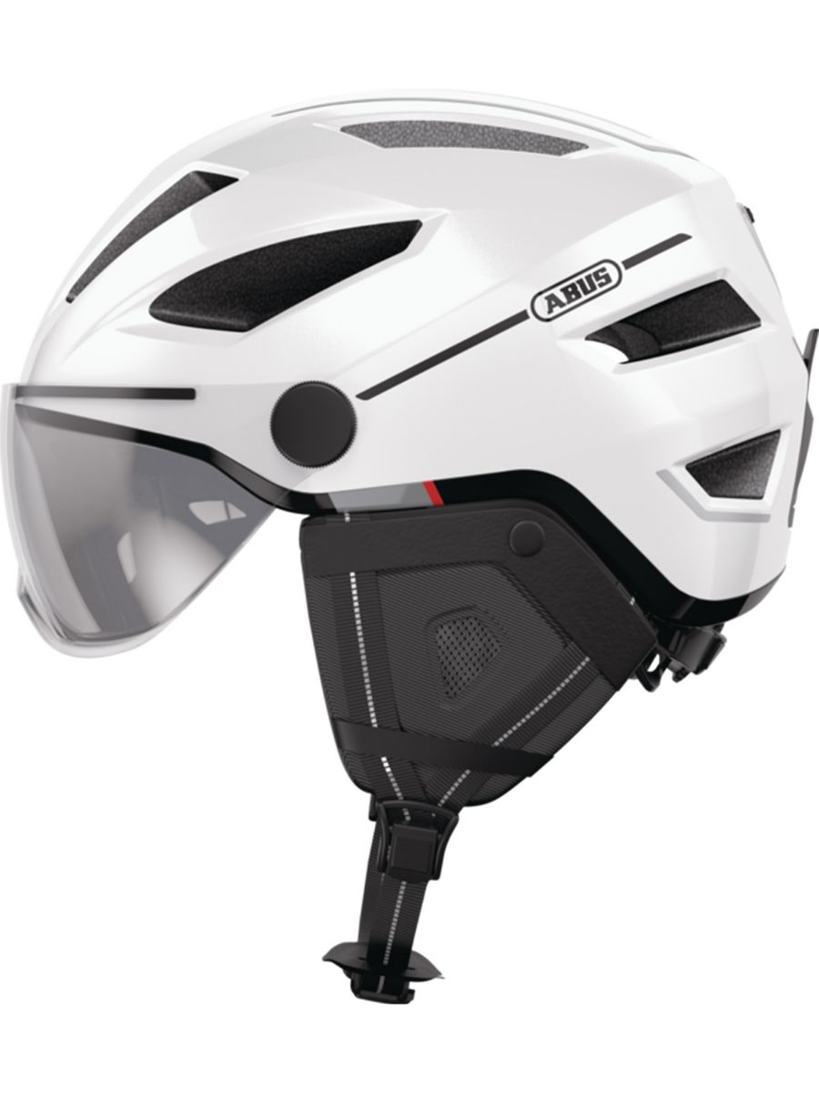 Sykkelhjelm fra Abus med en rekke beskyttende funksjoner, som sørger for en trygg og komfortabel tu