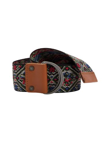 Vis detaljer for AMUNDSEN WOVEN BELT Belte fra Amundsen med lekkert mønster, i fargen Faded Navy