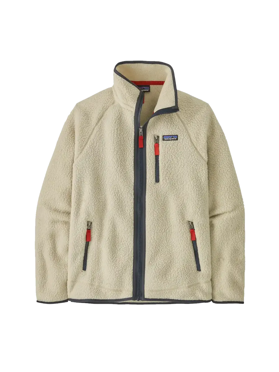 Patagonia M Retro Pile Jacket - fleece fra Patagonia til herre i fargen Pelican w/Smolder Blue