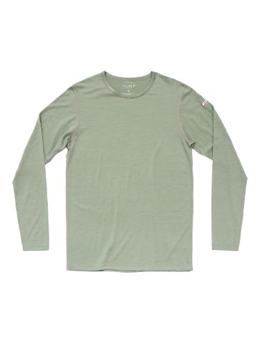 Tynn ullgenser til herre fra Devold i fargen Fog