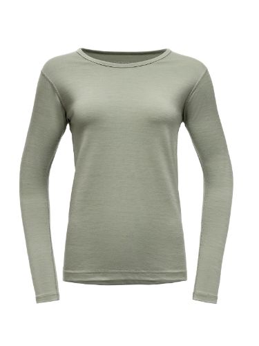 Tynn ullgenser til dame fra Devold i fargen Fog