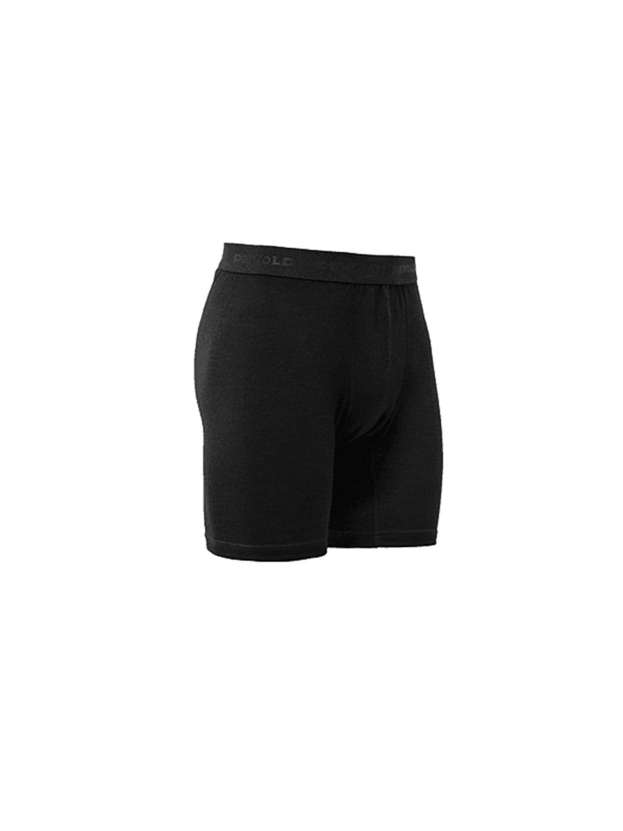 Boxer til herre fra Devold i 100% merinoull, i fargen Black