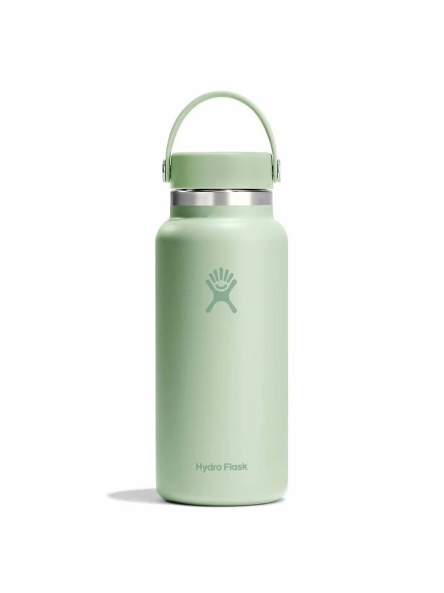 Termoflaske fra Hydro Flask med bred åpning, i fargen Aloe