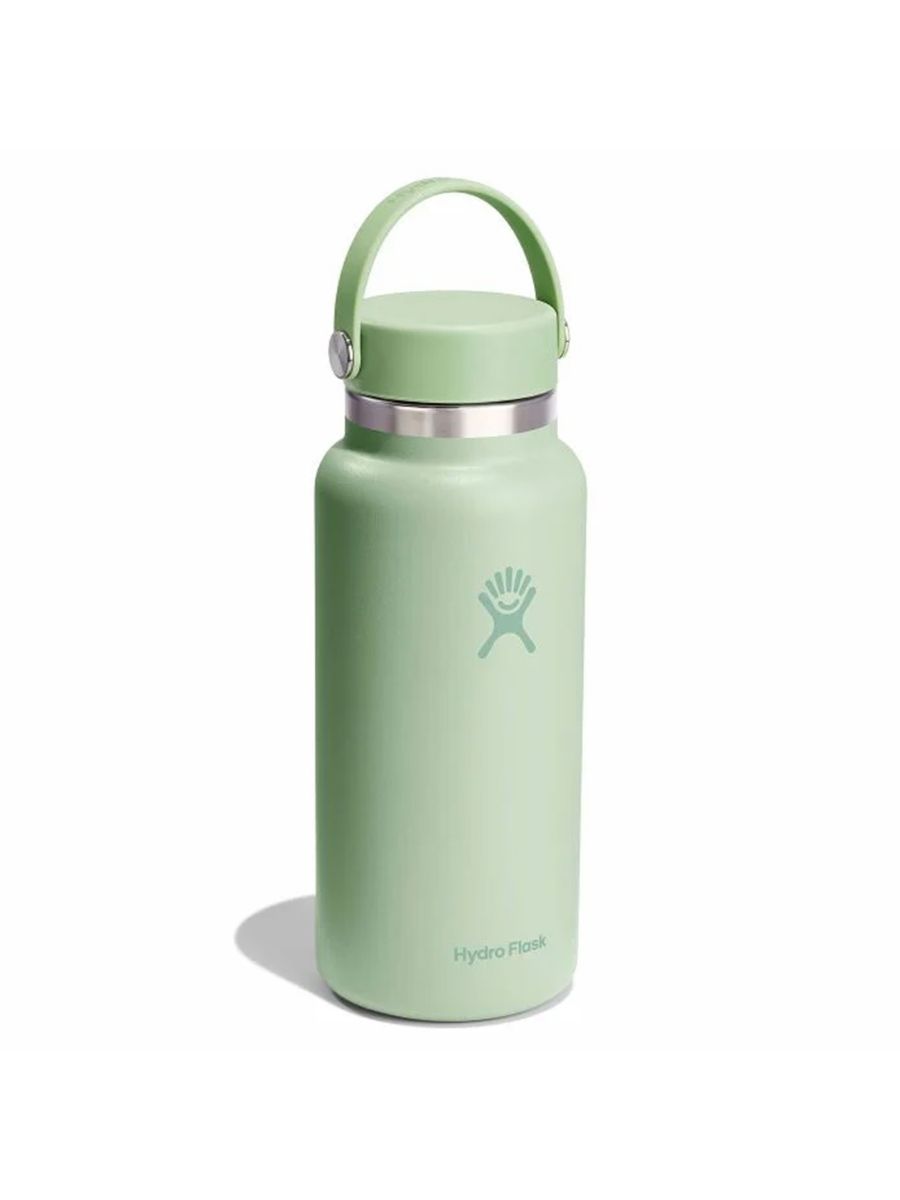Termoflaske fra Hydro Flask med bred åpning, i fargen Aloe