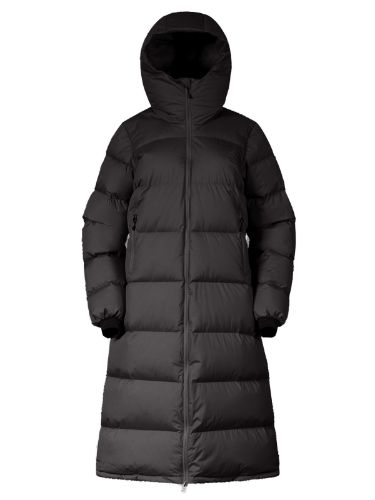 Lang dunkåpe til dame fra Bergans i fagren Black