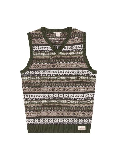 Vis detaljer for DUNKIRK VEST MENS Vest i merinoull til herre fra Amundsen Sports i fargen Earth