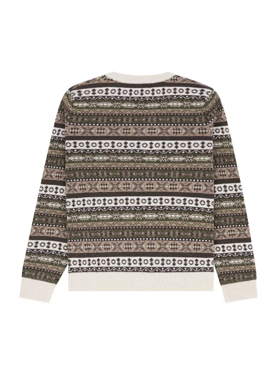 Crew Neck til dame fra Amundsen Sports i fargen Eath med Fair Isle mønster