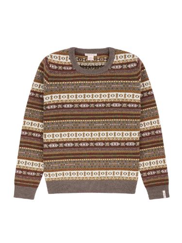 Vis detaljer for DUNKIRK CREW NECK WOMENS Lekker genser til dame med mønster i 100% merinoull fra Amundsen Sports