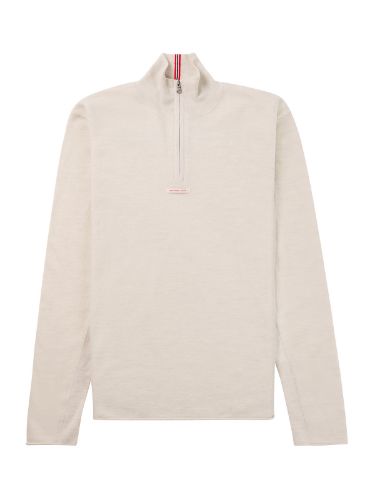 Vis detaljer for BOILED HALF ZIP MENS  Tynn genser i ull til herre fra Amundsen Sports i fargen Oatmeal