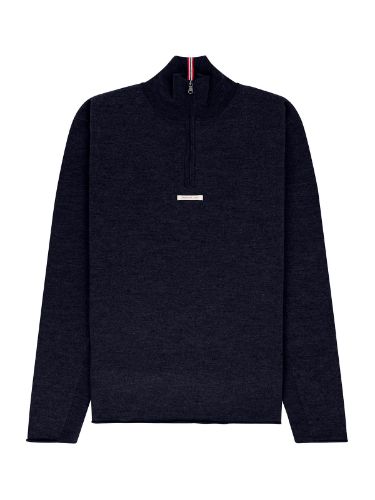Vis detaljer for BOILED HALF ZIP MENS Tynn genser i ull til herre fra Amundsen Sports i fargen Faded Navy