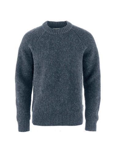 Genser i ull til herre fra Fjellräven i fargen Navy tik herre
