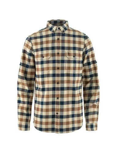 Vis detaljer for Skog Shirt M Skjorte i flanell til herre fra Fjellräven i fargen Fossil Dark Navy