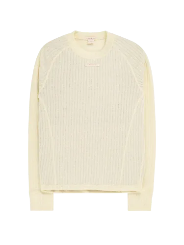 Vis detaljer for HERO'S HIDE CREW NECK WOMENS Amundsen Hero's Hide Crew Neck Womens i fargen Natural med en liten Amundsen Logo. Ulltrøye fra Amundsen til dame