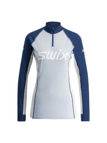 Superundertøy til dame med glidelås i halsen i fargen ballad blue