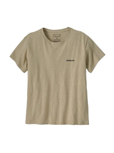 T-skjorte til dame i fargen Pumice med logo på ryggen, fra Patagonia