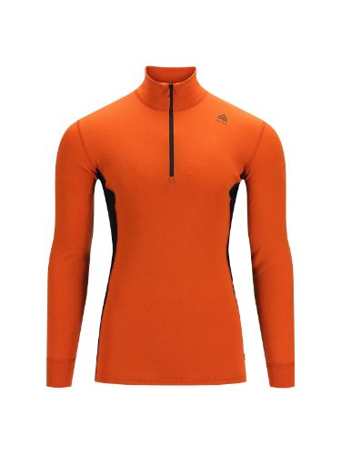 Vis detaljer for WarmWool mockneck M's Ulltrøye fra Aclima til herre i fargen Gold Flame Jet Black