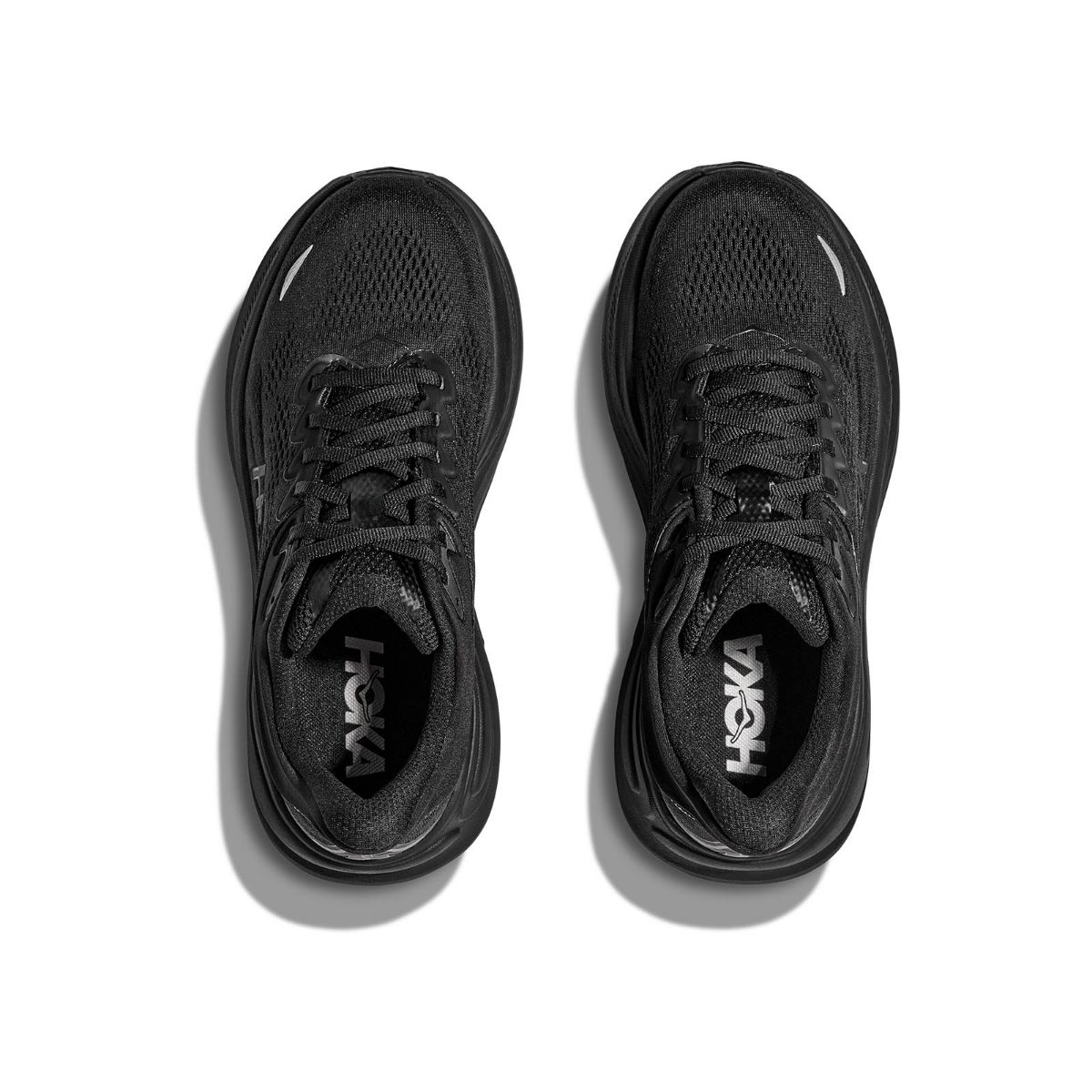 Godt dempet løpesko fra Hoka til herre- Bondi 9 i fargen Black Black