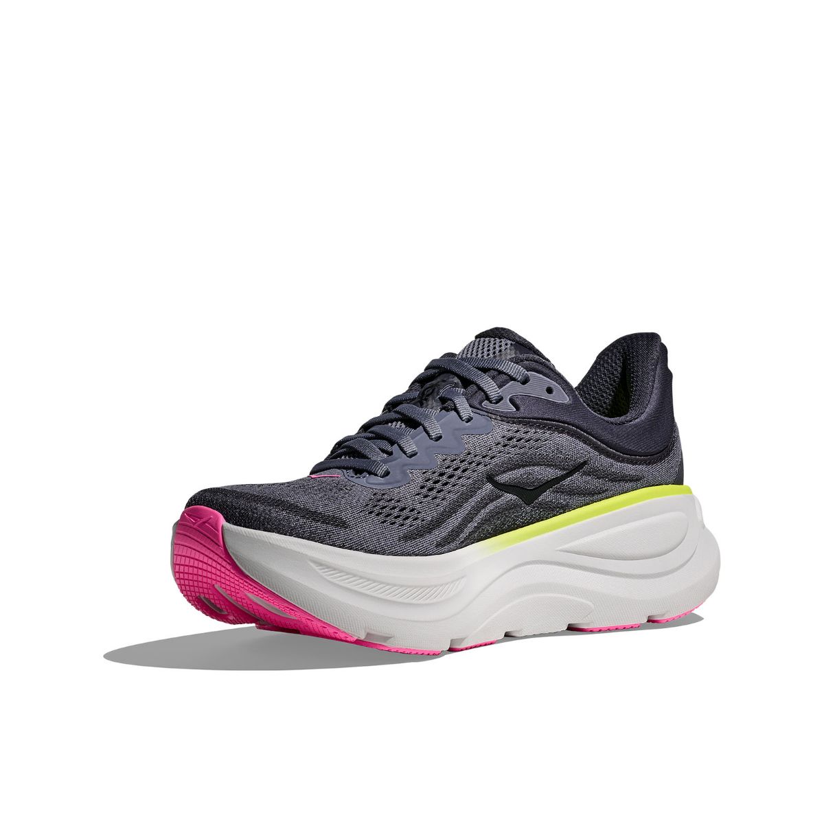 Løpesko til dame fra Hoka med maksimal demping- Bondi 9  i fargen Charcoal Grey Grey Skies