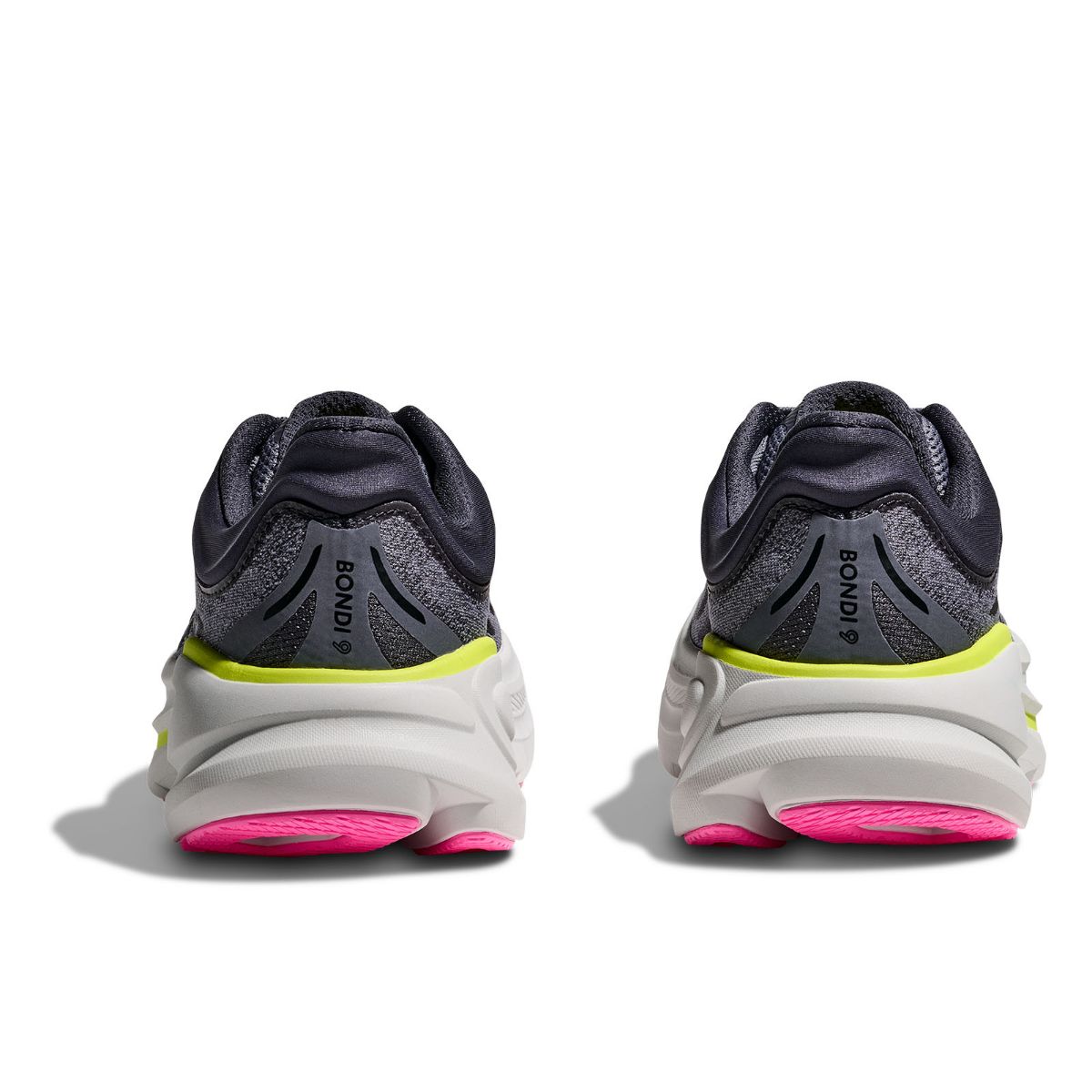 Løpesko til dame fra Hoka med maksimal demping- Bondi 9  i fargen Charcoal Grey Grey Skies