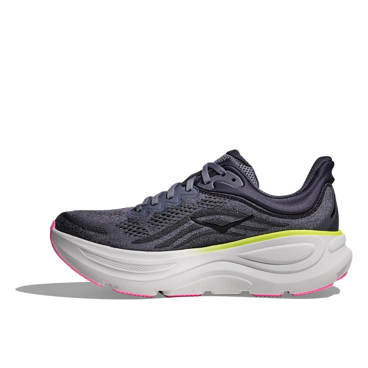 Løpesko til dame fra Hoka med maksimal demping- Bondi 9  i fargen Charcoal Grey Grey Skies