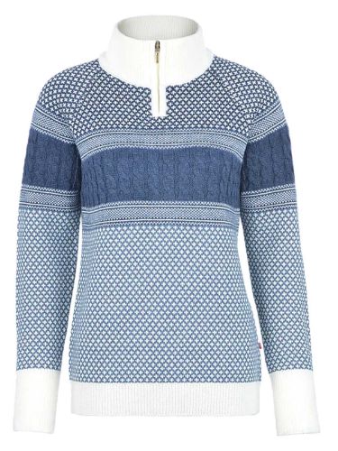 Genser til dame med høy hals fra Jotunheim i ullmiks