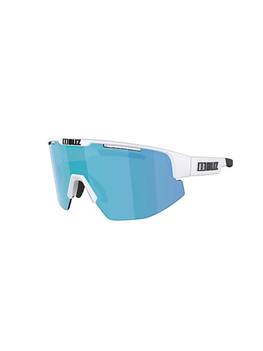 Teknisk og lett sportsbrille fra Bliz med hvit ramme